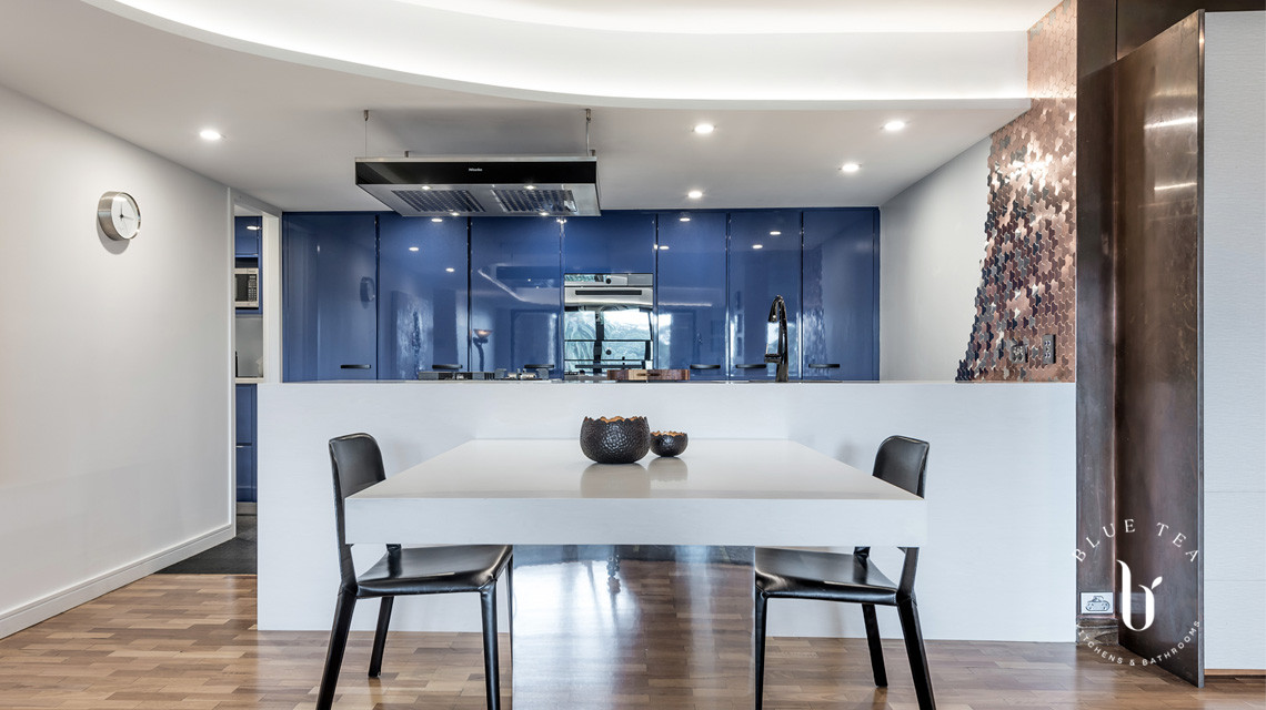 Award-Winning Blue Kitchen | Blue Tea Kitchens and Bathrooms